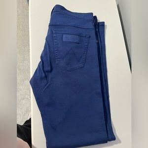 Blue Wide Leg Wrangler Jeans